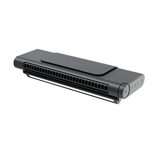 BEALIFE Computer Bildschirmventilator, hängende elektrische Ventilatoren, starker Wind, einstellbare Zerstäubung, blattloser Clip, Luftbefeuchter, Luftkühler für, Schwarz von BEALIFE