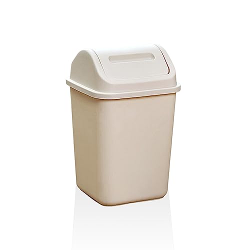 BEALIFE Kunststoff Schwenkdeckel Mülleimer Home Office Mülleimer mit großer Kapazität Bodenkorb rechteckiger Papierkorb Mülleimer, Khaki BEALIFE Kunststoff Schwenkdeckel Mülleimer Home Office Mülleimer mit großer Kapazität Bodenkorb rechteckiger Papierkorb Mülleimer, Khaki von BEALIFE