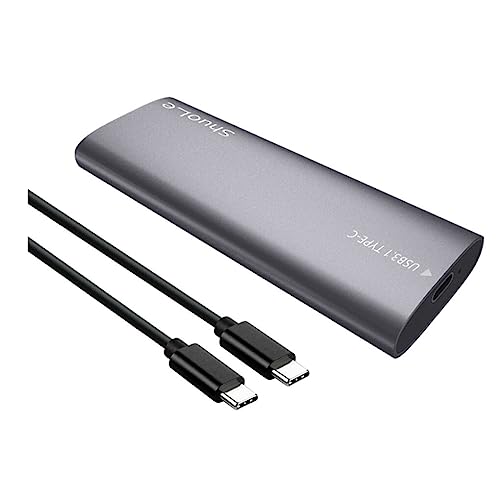 BEALIFE NVME SSD Gehäuse Externes Gehäuse Schnelle Wärmeableitung Hochgeschwindigkeits Flash Laufwerk Tragbarer mobiler Festplattenadapter, SL TP06 CC/Grau von BEALIFE