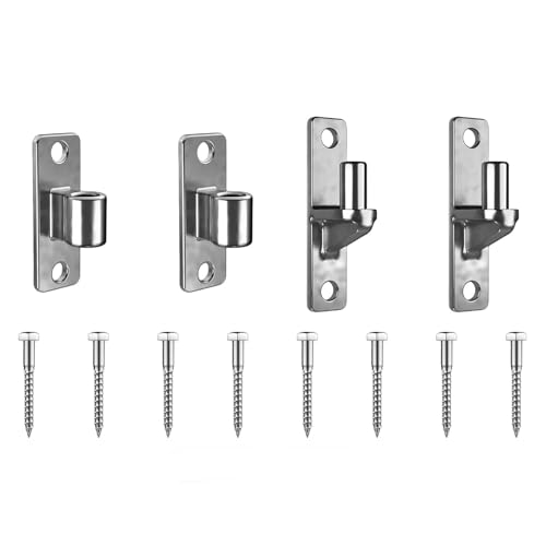 BEALIFE Robuste, nicht schweißbare Türscharniere aus Edelstahl 304 für Farmtore und Holzzäune, 2er Pack, Wandmontage, weiblich BEALIFE Robuste, nicht schweißbare Türscharniere aus Edelstahl 304 für Farmtore und Holzzäune, 2er Pack, Wandmontage, weiblich von BEALIFE