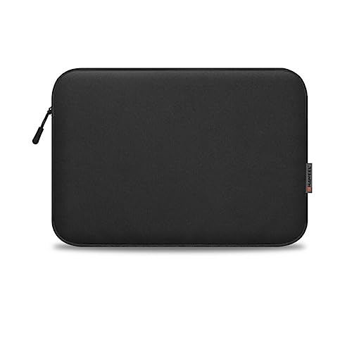 BEALIFE Tablet Tasche, elektronisch, stoßfest, Universal Fleece Futter, Hülle, Telefon, Kabel, Maus, Notebook Hülle, glatter Reißverschluss für die Reise, Schwarz, 14 15 Zoll von BEALIFE