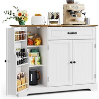 Bealife Küchenschrank mit 1 Schublade 3 Türen und 4 Einlegeböden Geeignet für Küche und Wohnzimmer Braun 105 x 40 x 85 cm Bealife Küchenschrank mit 1 Schublade 3 Türen und 4 Einlegeböden Geeignet für Küche und Wohnzimmer Braun 105 x 40 x 85 cm von BEALIFE