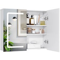 Bealife LED Spiegelschrank Bad mit Beleuchtung Badezimmer Spiegelschrank mit Beleuchtung Badezimmerschrank mit Dimmbar, Verstellbare Glasablage von BEALIFE