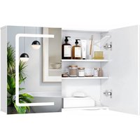 Bealife LED Spiegelschrank Bad mit Beleuchtung Badezimmer Spiegelschrank mit Beleuchtung Badezimmerschrank mit Dimmbar, Verstellbare Glasablage von BEALIFE