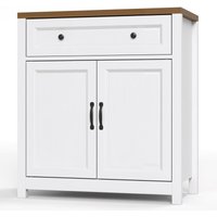 Sideboard Bealife Küchenschrank Küchenbuffet mit 1 Schublade 2 Türen und verstellbaren Regalen Niedriges Möbel für Esszimmer und Wohnzimmer Sideboard Bealife Küchenschrank Küchenbuffet mit 1 Schublade 2 Türen und verstellbaren Regalen Niedriges Möbel für Esszimmer und Wohnzimmer von BEALIFE