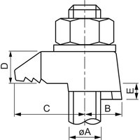 BB1G20 Stahlträgerklemme M20 Sphaeroguss feuerverzinkt mit Zulassung - Beam Clamp von BEAM CLAMP