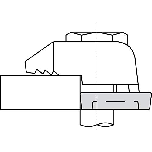 BEAM CLAMP Distanzstück BF1G12 M12 H= 6mm Stahl feuerverzinkt, Silber von BEAM CLAMP