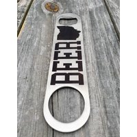 Edelstahl Ohio Bier Flaschenöffner von BEARDEDWOODCRAFT