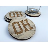 "Ohio State "Oh" Untersetzer." von BEARDEDWOODCRAFT