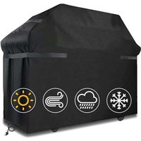 BBQ Covers Wasserdichte Grillabdeckung Winddichte, reißfeste Grillabdeckung mit Riemen und Aufbewahrungstasche (145 x 61 x 117 cm) von BEARSU