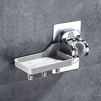 Handbrausehalter, Duschkopfhalter, ohne Bohren, starker Griff, Handbrausehalterung, verstellbarer Winkel (multifunktional) von BEARSU