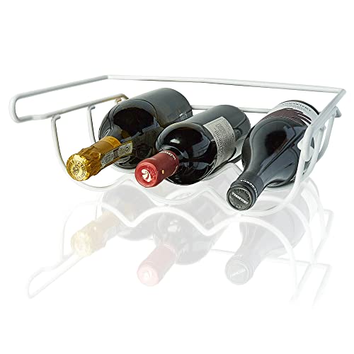 BEARTOP Weinregal | Flaschenregal | Weinflaschenhalter für Kühlschrank oder Regal | Weinregal Metall | Rostfrei | Flaschenhalter Kühlschrank | Passt für bis zu 3 Flaschen von BEARTOP
