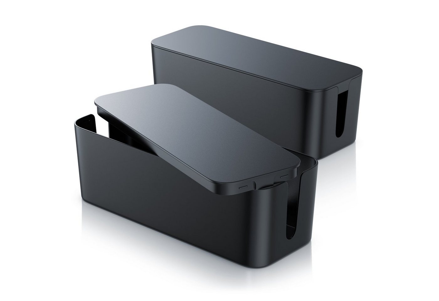 BEARWARE Kabelbox, (2-tlg), Kabel Box mit Gummifüßen - Kabelmanagement / dezente Optik / Ladebox von BEARWARE