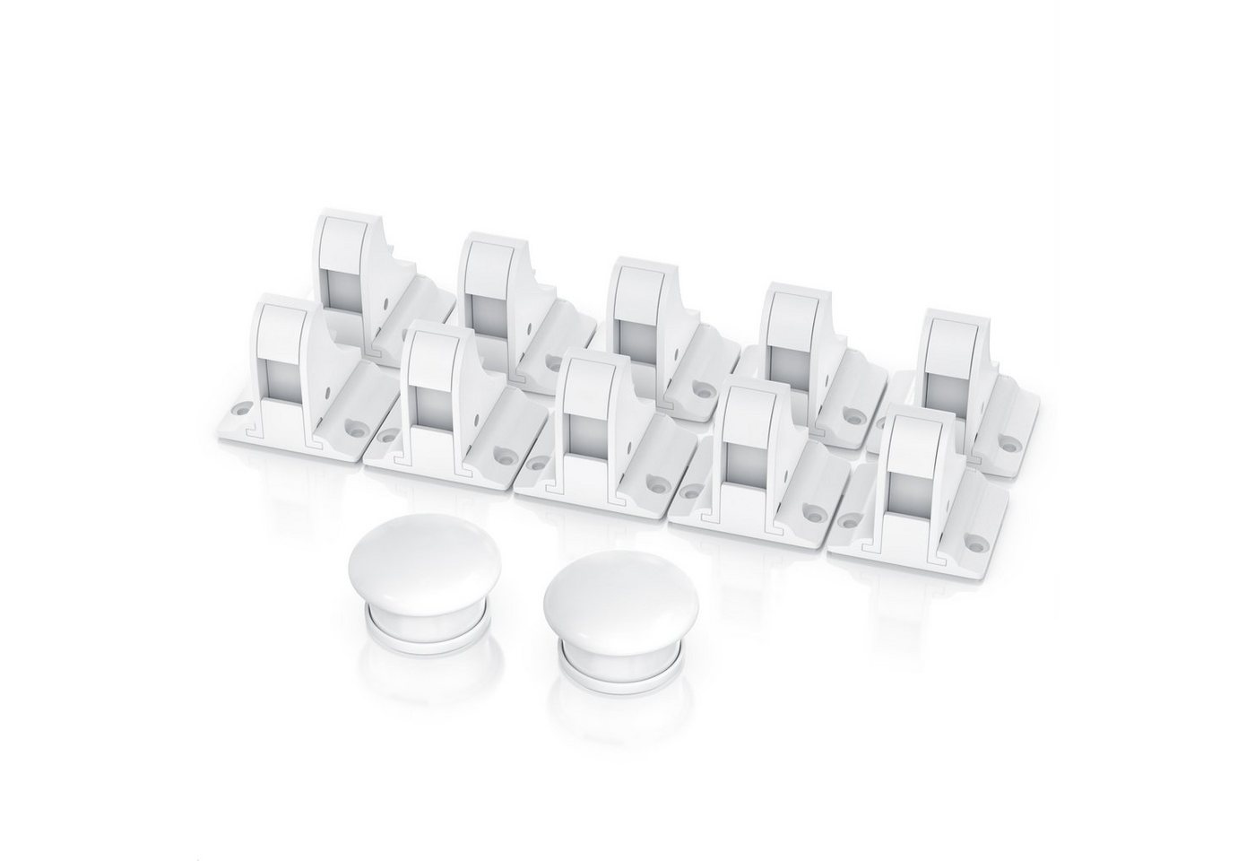 BEARWARE Kindersicherung Babysicherung Schrankschloss, Schranksicherung magnetisch 10 Schlösser, Magnet Schloss für Schrank und Schubladen, Bohren ohne Werkzeug von BEARWARE