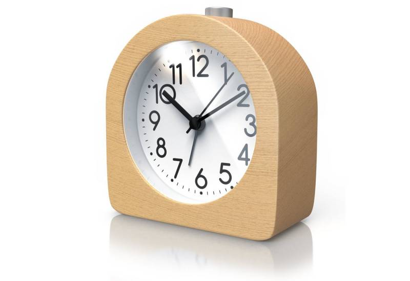 BEARWARE Wecker analoger Reisewecker ohne Ticken mit beleuchtetem Ziffernblatt Batteriebetrieb, Schlummerfunktion Snoozetaste & Weckton, Retro Design BEARWARE Wecker analoger Reisewecker ohne Ticken mit beleuchtetem Ziffernblatt Batteriebetrieb, Schlummerfunktion Snoozetaste & Weckton, Retro Design von BEARWARE