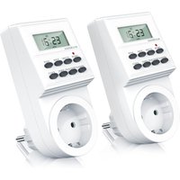 Bearware - 2x Zeitschaltuhr mit 1,5 LCD-Display 8 konfigurierbare Schaltprogramme von BEARWARE