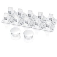 Bearware - Babysicherung Schrankschloss - Schranksicherung Kindersicherung magnetisch - 10 Schlösser + 2 Magnet Schlüssel von BEARWARE