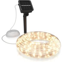 Led Lichterkette Solar 10 m warmweiß - Innen und Außen - Solarpanel mit Akku 1200mAh - 100 Leds warmweiß - 2 Modi: blinkend und stetig - Bearware von BEARWARE
