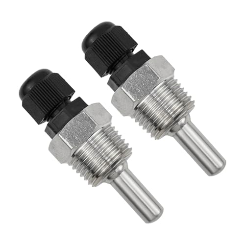BEASAFY 2 Stück Tauchhülse G1/2 Zoll, 304 Edelstahl Tauchhülse, Tauchhülsen Temperaturfühler, Gewinde für Temperatursensor, Tauchschutzrohre für Thermoelemente (30mm) von BEASAFY
