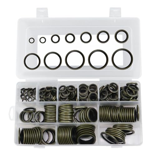 BEASAFY 245 Stück Dichtungsringe Set, M6-M30 O Ring Sortiment, Hydraulik Dichtringe mit Gummilippe, Ölablassschraube Dichtung, Bonded Seal Dichtungsset für Rohrverbindung BEASAFY 245 Stück Dichtungsringe Set, M6-M30 O Ring Sortiment, Hydraulik Dichtringe mit Gummilippe, Ölablassschraube Dichtung, Bonded Seal Dichtungsset für Rohrverbindung von BEASAFY