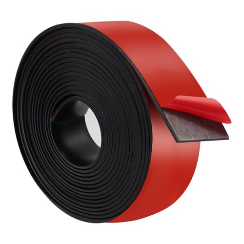 BEASAFY Gummistreifen Selbstklebend, Gummi Klebeband, 3m × 40mm × 2mm Gummidichtung Selbstklebend, Vollgummi Gummiprofil, Stark Neopren Gummimatte für DIY, Bodenbeläge Schutz, Antirutsch von BEASAFY