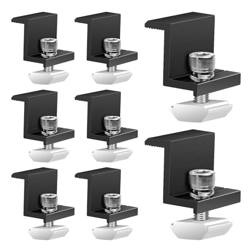 BEASAFY8 Stück Solarmodul Halterung, 30mm Solarpanel Halterung Endklemme mit Schraubenschlüssel, Z Solar Halterung Randklemme für Flachdach Trapezdach Photovoltaik BEASAFY8 Stück Solarmodul Halterung, 30mm Solarpanel Halterung Endklemme mit Schraubenschlüssel, Z Solar Halterung Randklemme für Flachdach Trapezdach Photovoltaik von BEASAFY