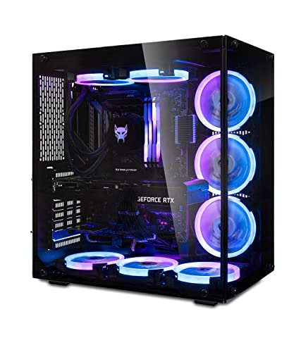BEASTCOM Q7 Hero Gaming PC, Intel i9-14900KF 24X 6,00 GHz 32 Threads, NVIDIA RTX 4070 12GB, 32GB RAM, 2TB NVMe SSD, AiO Wasserkühlung, WiFi 6, Bluetooth, Windows 11 Pro von BEASTCOM