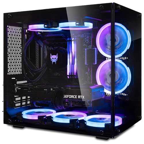 BEASTCOM Q7 mini | Gaming PC | Intel i5-12400F 6X 4,40GHz 12 Threads, NVIDIA RTX 4070 12GB, 16GB RAM, 1TB NVMe SSD, AiO Wasserkühlung, WiFi 6, Bluetooth, Windows 11 Pro von BEASTCOM