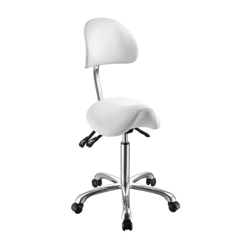 BEAUTEK 1025A SF Ergonomischer Sattelhocker mit Rollen Weiß – Hydraulische Höhenverstellung, Verstellbare Neigung, Stabiles Chromgestell, Hochwertige Polsterung, Flexibel & Bequem, Büro & Praxis BEAUTEK 1025A SF Ergonomischer Sattelhocker mit Rollen Weiß – Hydraulische Höhenverstellung, Verstellbare Neigung, Stabiles Chromgestell, Hochwertige Polsterung, Flexibel & Bequem, Büro & Praxis von BEAUTEK