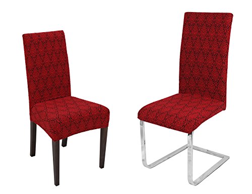 BEAUTEX Barock Stuhlhusse, elastische Stretch Husse Bi-Elastic Überwurf, Farbe wählbar, Bordeaux BEAUTEX Barock Stuhlhusse, elastische Stretch Husse Bi-Elastic Überwurf, Farbe wählbar, Bordeaux von BEAUTEX