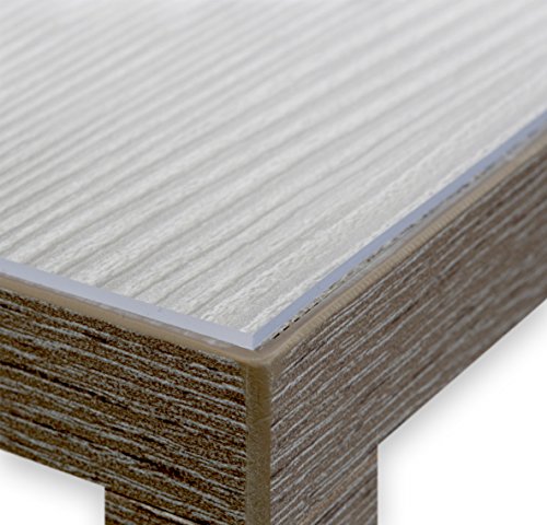 BEAUTEX Glasklar Folie 2,0 mm - Transparente Tischdecke Tischschutz - Made in Germany - Breite und Länge wählbar - eckig 100x200 cm von BEAUTEX