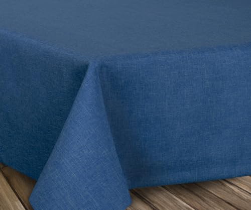 BEAUTEX fleckenabweisende und bügelfreie Tischdecke - Tischtuch mit Lotuseffekt - Tischwäsche in Leinenoptik, Eckig 160x360 cm, Dunkelblau BEAUTEX fleckenabweisende und bügelfreie Tischdecke - Tischtuch mit Lotuseffekt - Tischwäsche in Leinenoptik, Eckig 160x360 cm, Dunkelblau von BEAUTEX