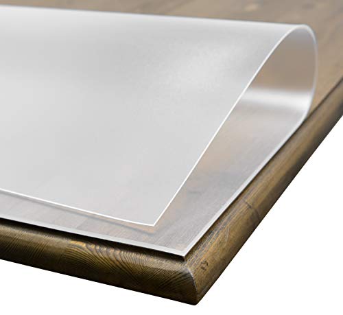 Tischdecke Folie 2 mm transparent einseitig mattiert, Keine BLASENBILDUNG, Schutzfolie Tischschutz, Größe wählbar (Eckig 100 x 100 cm) von BEAUTEX