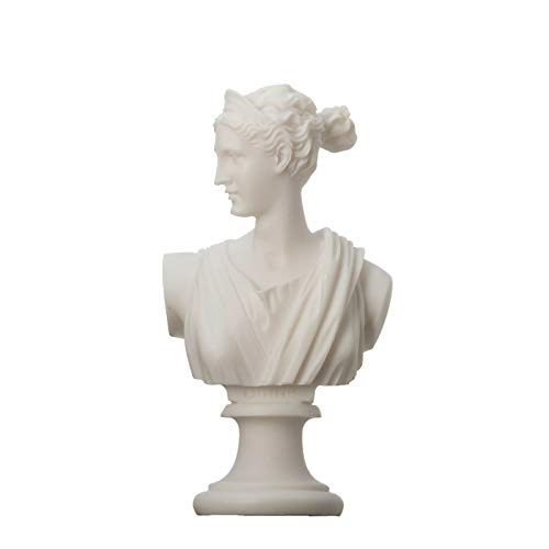 Artemis Diana Büste griechische Statue Natur Mondgöttin Alabaster 5.5 Zoll Artemis Diana Büste griechische Statue Natur Mondgöttin Alabaster 5.5 Zoll von BeautifulGreekStatues