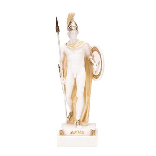 BEAUTIFUL GREEK STATUES Ares Mars God of War Zeus Son Römische Statue Alabaster Goldton 18 cm BEAUTIFUL GREEK STATUES Ares Mars God of War Zeus Son Römische Statue Alabaster Goldton 18 cm von BeautifulGreekStatues