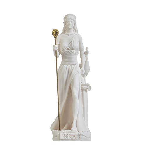 BEAUTIFUL GREEK STATUES Hera Göttin der Ehe, Frauen, Geburt und Familie, Alabaster, 22 cm von BEAUTIFUL GREEK STATUES