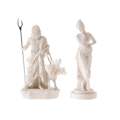 BEAUTIFUL GREEK STATUES Statuen-Set Persephone Göttin und Pluto Hades Herr der Unterwelt, 16 cm von BEAUTIFUL GREEK STATUES