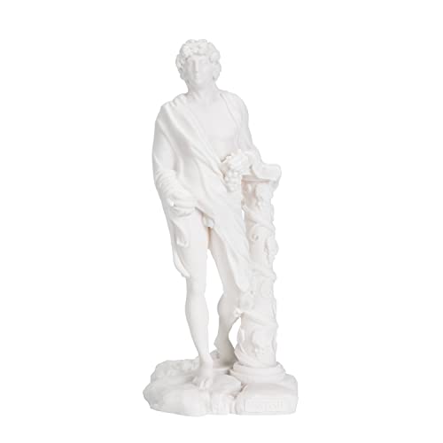 Dionysus Statue Bacchus Griechischer Weingott Traubenernte Alabaster Skulptur 6,69 Zoll von BEAUTIFUL GREEK STATUES