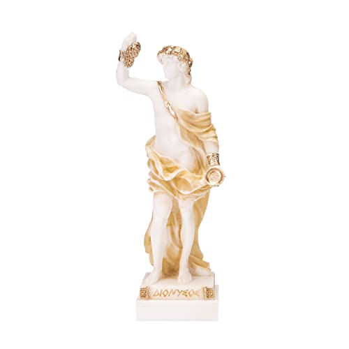 Dionysus Statue Bacchus Griechischer Weingott Traubenernte Alabaster Skulptur Gold 6,2 Zoll Dionysus Statue Bacchus Griechischer Weingott Traubenernte Alabaster Skulptur Gold 6,2 Zoll von BeautifulGreekStatues