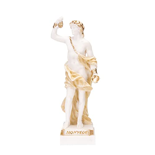 Dionysus Statue Bacchus Griechischer Weingott Traubenernte Alabaster Skulptur Gold 9,25 Zoll Dionysus Statue Bacchus Griechischer Weingott Traubenernte Alabaster Skulptur Gold 9,25 Zoll von BeautifulGreekStatues