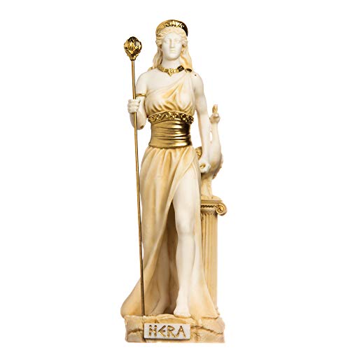 Hera Göttin der Ehe, Frauen, Geburt und Familie Alabaster, goldfarben, 33 cm von BEAUTIFUL GREEK STATUES