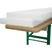 2er Set Beautissu Schaumstoff-Rohling für Bierbank 220x25x4 cm von BEAUTISSU