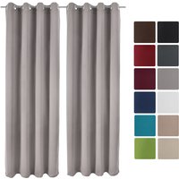 2er Set Ösenschal Amelie Nora blackout 140x245 cmGrau von BEAUTISSU