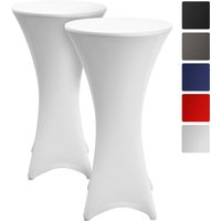 2er Set Beautissu Stella Stehtischhusse Stretch ø 80cm Weiß 2er Set Beautissu Stella Stehtischhusse Stretch ø 80cm Weiß von BEAUTISSU