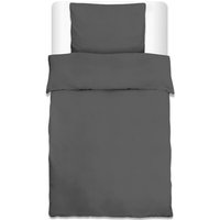 2tlg. Beautissu Renforce Bettwäsche Julie Anthrazit, 200x135 cm 2tlg. Beautissu Renforce Bettwäsche Julie Anthrazit, 200x135 cm von BEAUTISSU