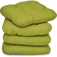 4er Set Beautissu Lisa Stuhlkissen 40x40x8 cm Apfelgrün 4er Set Beautissu Lisa Stuhlkissen 40x40x8 cm Apfelgrün von BEAUTISSU