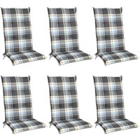 6er Set Beautissu Hochlehner Auflage Sunny 120x50x6cm Blau 6er Set Beautissu Hochlehner Auflage Sunny 120x50x6cm Blau von BEAUTISSU