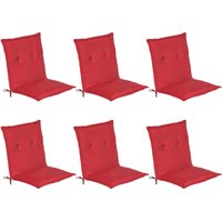 6er Set Beautissu Niederlehner Auflage Loft nl 100x50x6cm Rot 6er Set Beautissu Niederlehner Auflage Loft nl 100x50x6cm Rot von BEAUTISSU