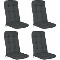 4er Set Hochlehner Auflage Flair hl 120x50x8 cm Graphitgrau - Beautissu 4er Set Hochlehner Auflage Flair hl 120x50x8 cm Graphitgrau - Beautissu von BEAUTISSU