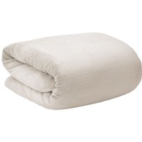 Beautissu - Aurelia Corall Fleece Decke Natur, 200x150 cm Beautissu - Aurelia Corall Fleece Decke Natur, 200x150 cm von BEAUTISSU